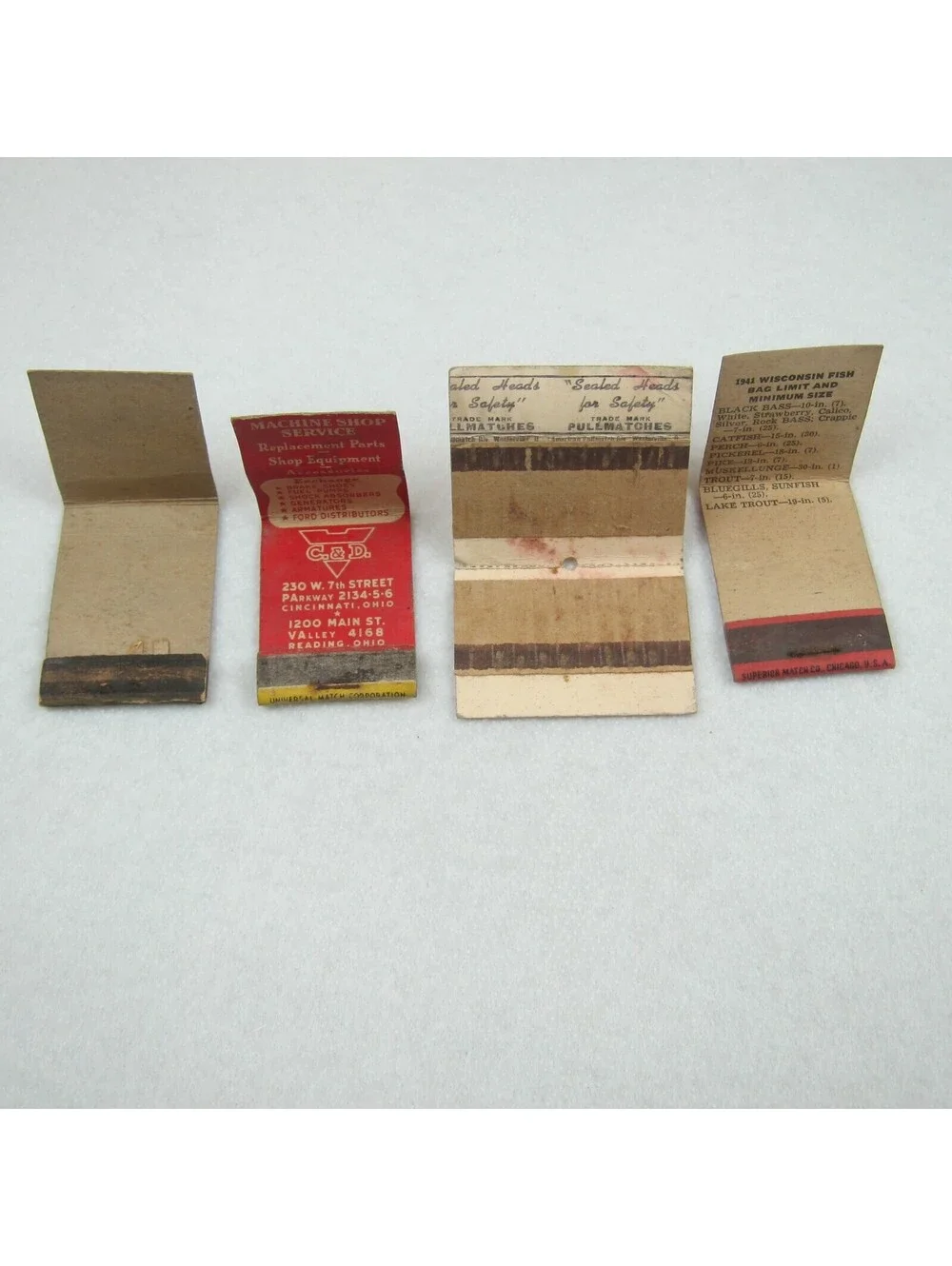 N/A vintage matchbook